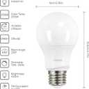Linkind A19 LED Light Bulbs Dimmable, 40 Watt Equivalent, E26 Base, 2700K Soft White, 5W 450 Lumens CRI80+, 120V, UL Listed FCC Certified, LED Lights for Bedroom Living Room Home Office, 6 Packs