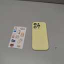 LOVE 3000 Designed for iPhone 16 Pro Case, Premium Silicone with [Soft Anti-Scratch Microfiber Lining] Shockproof Protective Phone Case for Men Women Girls 6.3", Creamy Yellow