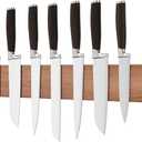 THMINS Magnetic Wood Knife Bar Holder Strips,24 Inch Magnetic Knife Holder