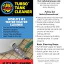 Water Heater Cleaning Tool, Improves Hot Water Supply, Removes Hard Water Sediment, Flushes Gas & Electric Tanks, Pro-Grade DIY Solution