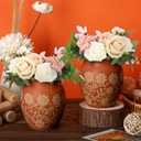 2 Pcs 16 oz Cantaritos De Barro Mexicanos Cantaritos Shooters Terracotta Taco Tuesday Mexican Vase Jarritos Drinking Clay Cups Cocktail Glass Patron Bottles for Tequila Margaritas Mojitos