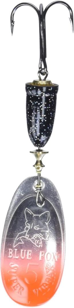 Blue Fox Blue Fox Classic Vibrax Spinner 7 16 Ounce (Red Tipped/Silver Flake)