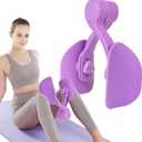 Thigh Exerciser with 3 Levels Resistance Adjustable,Thigh Workout Equipment,Kegel Exercise,Inner Thigh Exerciser,Thigh Slimmer,Thigh & Hip Strengtheners,Purple