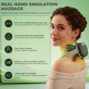 Shoulder and Neck Massager with Heat, 4D Bionic Heated Neck Massage with Fingers Simulates a Real Palm Massage for Pain Relief Deep Tissue, Relaxation Muscle Tension, Ideal Gift for Men Women