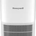 Honeywell Allergen Plus Compact HEPA Small Room Air Purifiers for Home, Up to 530 Ft Coverage, 3-in-1 Filter, Pet Dander, Smoke & Odor Reducer Air Quality Sensor with Auto Mode, White, HPA125W