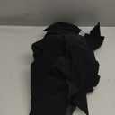 Meseey Large Christmas Velvet Black Cabinet Door Ribbon Bows Gate Door Christmas Wreath Bow Festival Wrapping Decorations for Christmas Tree Fireplace Home Front Door Party Supplies (Black, 1)