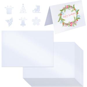 BEISHIDA 5x7inch Shimmer Cardstock, White Shimmer Paper, 250GSM Premium Craft Paper Sheet for Invitations, Cricut, Postcards, Greeting Card, DIY Art Projects(50 Sheets)