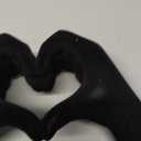 DOVDOV Black Heart Hand Sculpture, Heart Hand Statue Home Decor Aesthetics, Suitable for Bookshelf Console Table Office Entrance Decoration Bohemian Wedding Decoration and Small Ornaments.