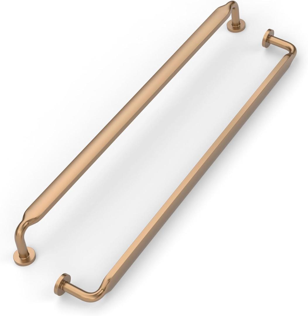 FILTA 10 Pack 10 Inch(254mm) Champagne Bronze Cabinet Pulls,Stylish Kitchen Cabinet Handles Zinc Alloy Cabinet Hardware for Kitchen Cabinets and Dresser Drawers (10" Hole Center)