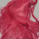 ColorGround Long Straight Hot Pink Cosplay Wig with 2 Ponytails for Women Halloween Party Costume