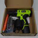 FADAKWALT Cordless Drill Set,12V Power Drill Set with Battery and Charger, Electric Driver/Drill Bits, 3/8'' Keyless Chuck,21+1 Torque Setting, 180 inch-lbs, with LED Electric Drill Set (Green)