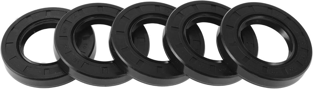 5 Pcs Rotary Shaft Seal High Pressure Oil Seal 35x60x10mm Black Nitrile 70 Durometer Rubber