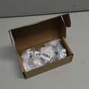 Probrico 10 Pack Brushed Nickel Cabinet Knobs and Pulls, 1.5 Inch (38mm) Rectangle Single Hole Drawer Handles for Kitchen, Bathroom, Dresser Cabinets