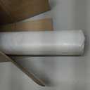 NECAUX Custom Multisize 1.5mm Thick Clear PVC Table Cover Protector - 24 x 48 Inch Water Resistant Plastic Rectangular Vinyl Non-Slip Desk Pad for Coffee Table/Writing Desk