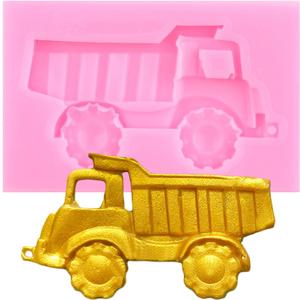 Construction Truck Silicone Molds Dump Truck Fondant Mold For Cake Decorating Cupcake Topper Chocolate Candy Gum Paste Polymer Clay