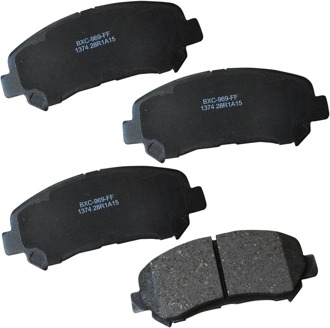 Bendix Premium SBC1374 Ceramic Front Brake Pads for Select Models Nissan Juke, Maxima, Rogue, Rogue Select, Sentra, X-Trail, Suzuki Kizashi
