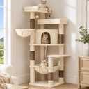 Hey-brother Cat Tree Tower for Indoor Corner with Spacious Condo, MPJ062MJ