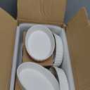 Foraineam Set of 8 Pieces Porcelain Ramekins, 6 Ounce Oval Creme Brulee Ramekin Dishes 6 x 4-1/4 x 1-1/4 Inch Baking Ramekins Set