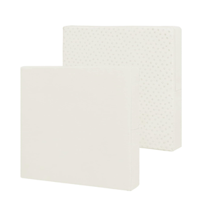 Easy-Going Waterproof Patio Cushion Covers 22x20x4 inch 2 Pack Replacement Non-Slip Outdoor Seat Cushion Slipcover with Zipper. Cream