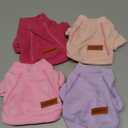 Baobicute 4 Pack Fleece Dog Sweater Clothes for Small Dogs Girls Boys Pullover Turtleneck Dog Sweatshirt Coat Winter Soft and Warm Pet Puppy Sweater Clothes for Cold Weather Spring Autumn Christmas,XS