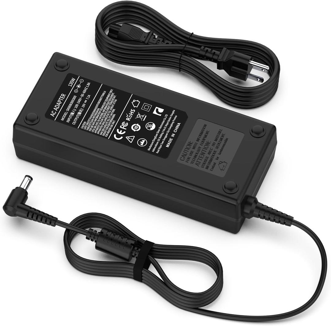 135W Laptop Charger for Acer Nitro 5 Gaming N18C3, AN515-51, AN515-41, AN515-53, AN515-52, AN515-43, AN517-51, N18C4, ADP-135K, ADP-135KB Power Supply Cord