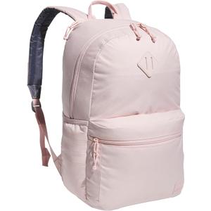 adidas 3-Stripe Classic Backpack for Men and Women, Bag with Laptop Sleeve, Sandy Pink/5.0, One Size