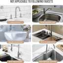 Faucet Mat for Kitchen Sink, 23.6" Diatomite Stone Drying Mat For Kitchen Counter, Prevents Moisture, Super Absorbent, Quick Drying Sink Splash Guard for Bathroom (White)