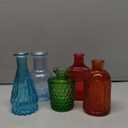 20 Pcs Bud Vases Bulk Colored Small Vintage Glass Vases for Centerpieces Mini Flower Bottles for Wedding Home Table Decoration Floral Arrangements (Many Colors)