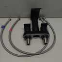 Ultimate Unicorn Black Waterfall Bathroom Faucet, 4 Inch Bathroom Sink Faucet for 3 Hole or 2 Hole, Anti-Splash Design Sink Faucets with Pop Up Drain, Easy Install for Vanity, RV, Lavatory