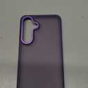 Rayboen for Samsung Galaxy S25 Plus Case, Skin Feel Translucent Frosted Anti-Scratch Protective Phone Cover for Samsung S25+ Plus with Bumper Hard PC Back Soft Silicone Edge, Matte Purple