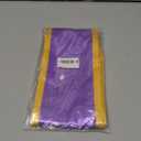 Newrara Deluxe Unisex Adult Plain Graduation Honor Stole Sash Classic End with Trim 72" Long (Purple + Gold Trim)