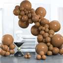 PartyWoo Brown Balloons 100 pcs Different Sizes of 18 12 10 5 Inch Boho Neutral Coffee Dark Brown Balloon Arch Kit Garland for Wedding Baby Shower Gender Reveal Birthday Party Decorations Brown-F09