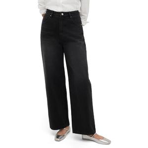 Women's High Rise Barrel Leg (14, Black)