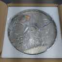 Krychiler 2-Light Flush Mount Ceiling Lights, 9.8 inch Foyer Lighting Fixtures with Ripple Glass Shade, Kitchen Lights Flush Ceiling Light Fixture for Bedroom, Island (Gold)