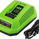 Powilling Replacement Charger Compatible with Greenworks 40V Battery Charger Lithium Ion 29482 29462 29472 2901319 2938302 BAF702 L-300 BAF704 BAF705 Compatible with 40V G-MAX Power Tools
