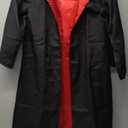fun shack Kids Wizard Robe Cloak, Black Wizard Costume for Halloween, Kids Robe Outfit for Dress Up and Parties M