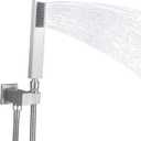 Brass Handheld Shower Head Set High Pressure Shower Wand Hand Held Shower Head with Brass Swivel Ball Bracket Showerheads & Handheld Showers - Brushed Nickel