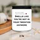 Homsolver 30th Birthday Candle Gifts for Women Men, Happy 30th Birthday Decorations Gift for Her Him, Funny 30 Years Old Gifts Ideas- Lavender Candles