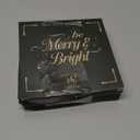 CHOANG Christmas Electric Guitar Ornament for Tree - 2 Layer Wooden Music Ornament with Notes & Treble Clef - Unique Musician Gift, Rock Music Christmas Decor, Guitar Player Xmas Decoration Pack of 2