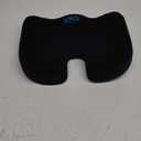 Everlasting Comfort Doctor Recommended Memory Foam Seat Cushion for Office Chairs & Car Seat - Ergonomic Office Desk Accessories for Tailbone Pain Relief, Sciatica & Back Support (Black)