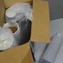 SIUQ 16 oz Coffee Cups-90 Pack Disposable Coffee Cups with Lids and Straws, Insulated Ripple Wall To Go Paper Coffee Cup for Coffee, Hot Chocolate and Hot Tea Drinks - Navy