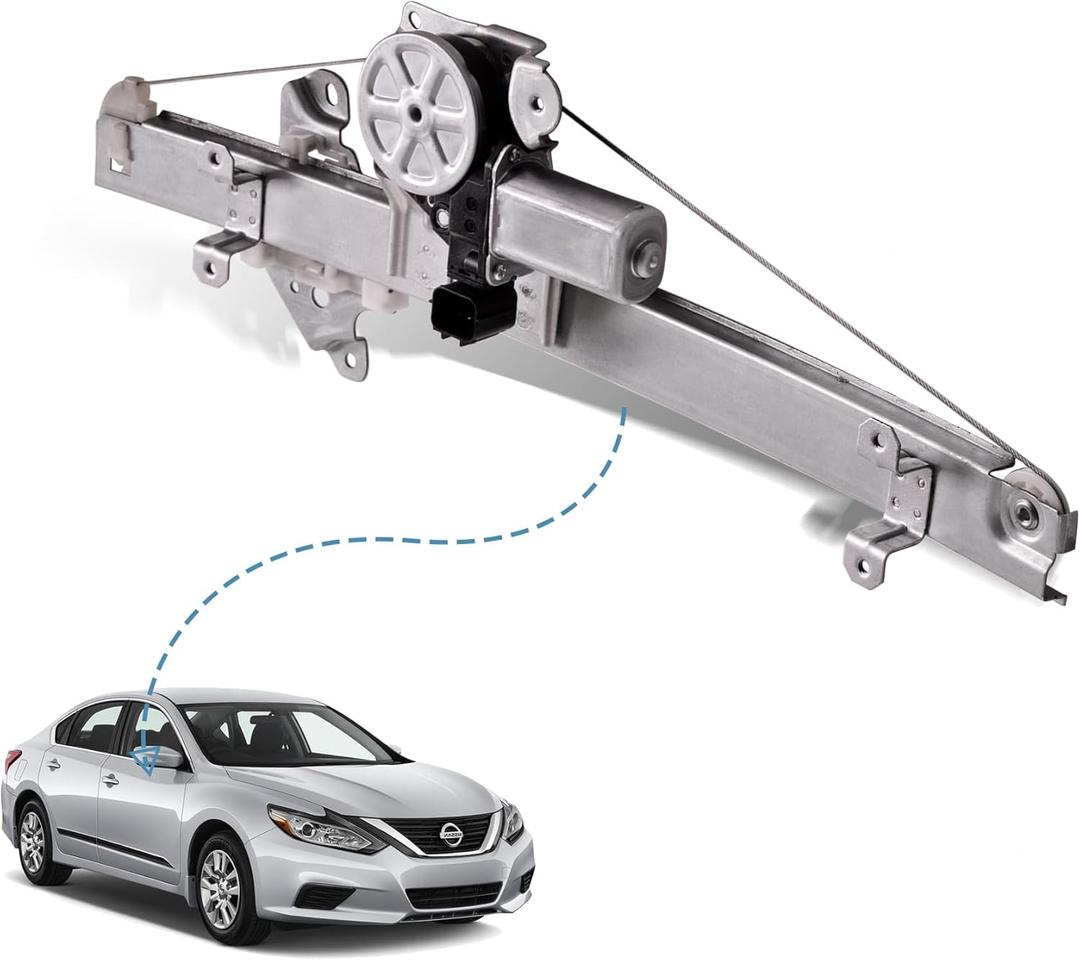 Front Right Passenger Side Power Window Regulator with Motor Assembly Compatible for 2019-2022 Nissan Altima Replacement 807206CA0A, 807316CA0A