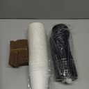 RACETOP 12 oz 50 pack Disposable Paper Coffee Cups with Lids and Sleeves (White)