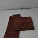 RYB HOME Small Curtains for Bathroom Window, Heavy Duty Thick Privacy Panels Blackout Energy Smart Curtains Drapes for Kitchen Cabinet, Wide 42 x Long 45 inch, 2 Panel Set, Chocolate Brown