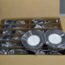 Amico 24 Pack 5/6 inch 5CCT LED Recessed Lighting, Dimmable, 12.5W=100W, 950LM, 2700K/3000K/4000K/5000K/6000K Selectable, Retrofit Can Lights with Baffle Trim, IC Rated - ETL & FCC, Black