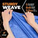 Better Blue Poly Tarp 6' x 8' - Multipurpose Protective Cover - Lightweight, Durable, Waterproof, Weather Proof - 5 Mil Thick Polyethylene - by Xpose Safety
