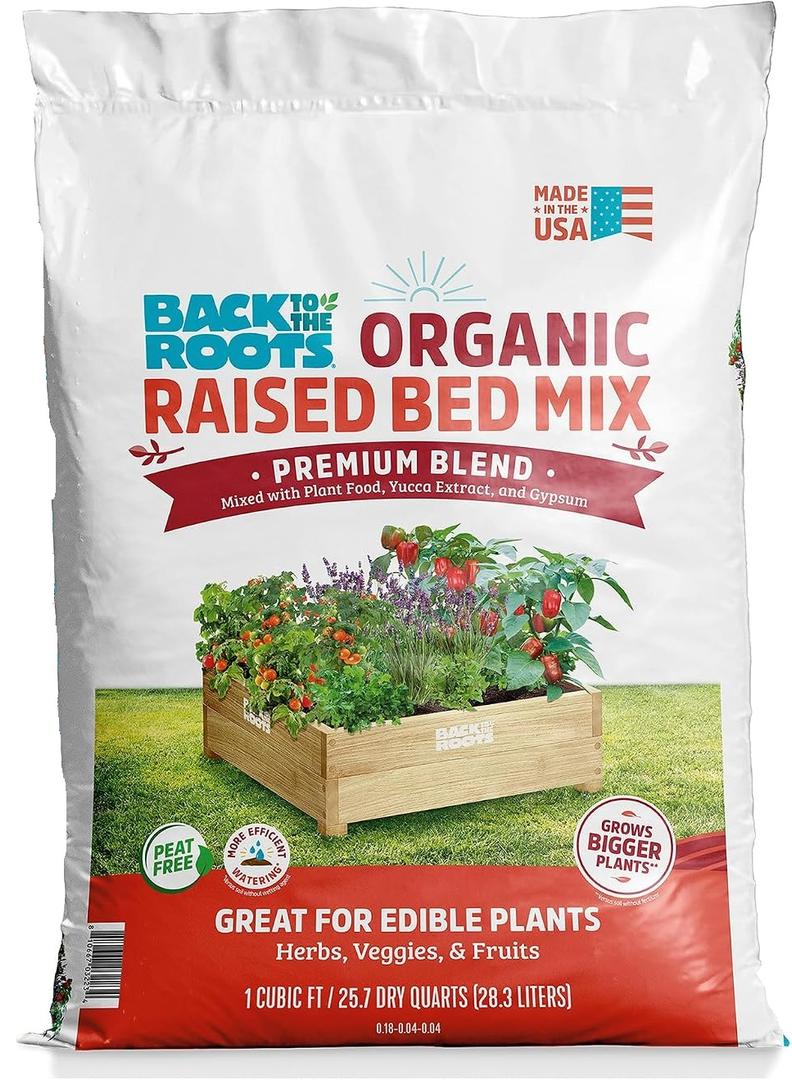 Back to the Roots Organic Bulk Raised Bed Soil Pallet (1 cu.ft. Bag) 47015