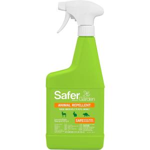 Safer Brand Garden SG3145 Animal Repellent Ready-to-Use Spray  Dual-Action Formula Repels Birds, Cats, Deer, Dogs, Groundhogs, Rabbits, Raccoons, Skunks & Squirrels  Protects up to 375 Sq Ft