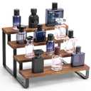 Wooden Cologne Organizer For Men, 4 Tiers Cologne Stand Shelf, Perfume Organizer Holder, Fragrance Display Storage Rack, Gift For Men