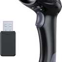 TEEMI QR Bluetooth Barcode Scanner, 1D 2D Wireless USB Imager for iPhone ipad Andriod Smartphone Tablet Mac Windows PC, Support PDF417 Driver License, Stable Bluetooth 5.0 Technology, with USB Dongle